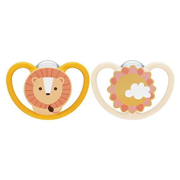 Sucettes NUK MommyFeel Lot De 2 - Silicone Sans BPA - Compatible Allaitement - 0-9 Mois