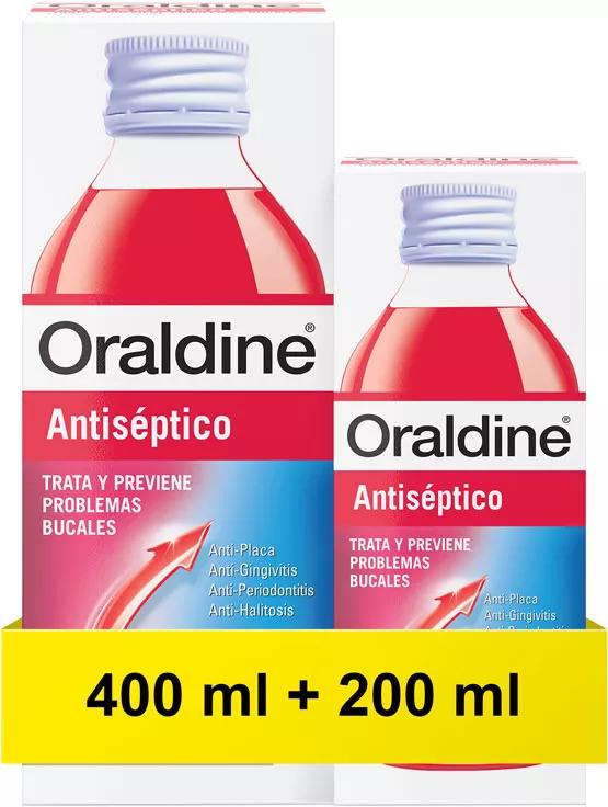 Collutorio antisettico Oraldine 400ml + 200 ml