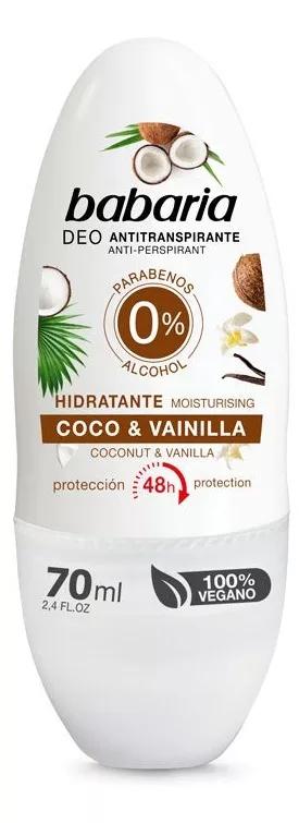 Babaria Desodorante Coco y Vainilla Roll On 70 ml
