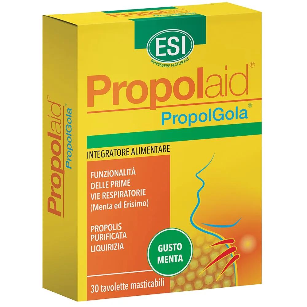 Esi Propolaid Integratore Benessere Gola 30 Tavolette Gusto Menta