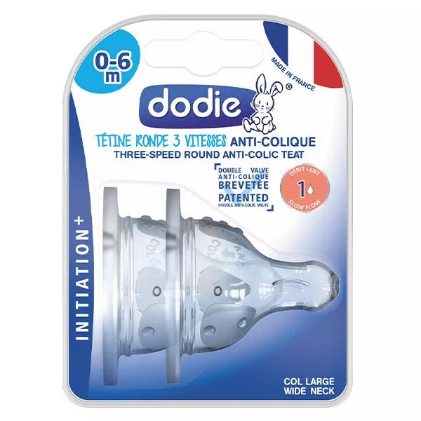Dodie Tettarella Silicone Iniziazione Collo Largo Flusso 1 Lotto di 2