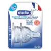 Dodie Biberon Initiation+ Anti-Coliques 3 Vitesses Tétine Ronde Col Large Débit 1 +0m 2 tétines