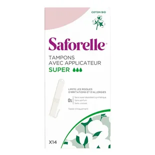Saforelle Coton Protect Tamponi Super con Applicatore 14 unità