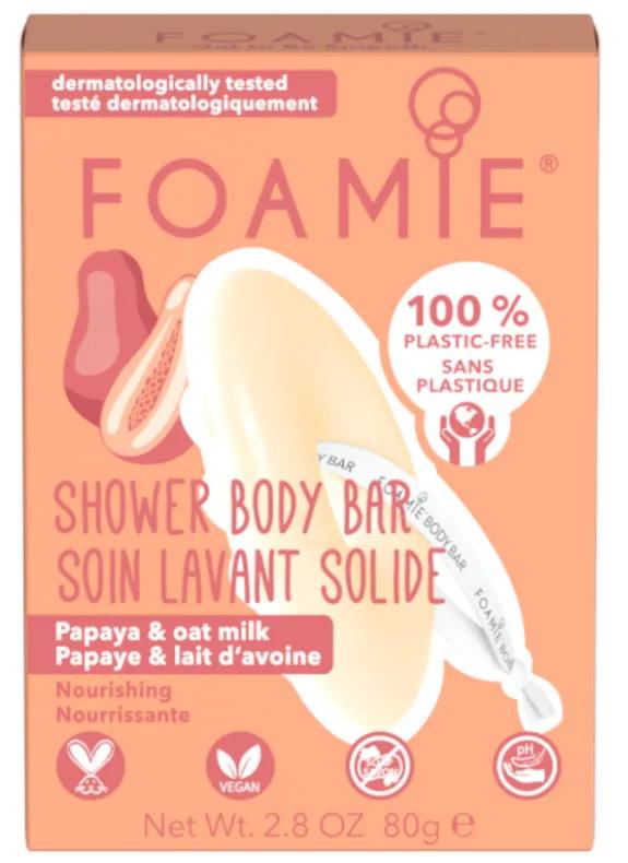 Foamie Solid Body Cleanser Oat Milk and Papaya