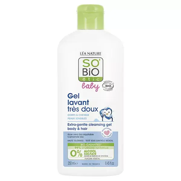 So'Bio Étic Baby Gel Lavant Bio 250ml