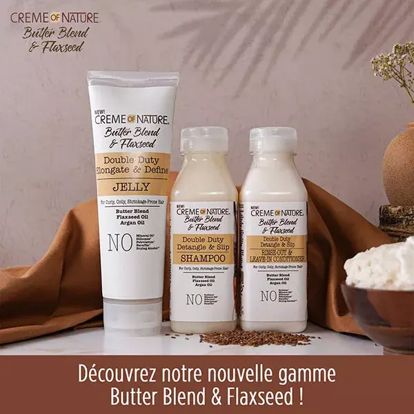 Creme of Nature Butter Blend & Flaxseed Gelée Coiffante 248ml