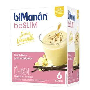 BiManán Be Slim Batido Sabor Vainilla 6 Sobres