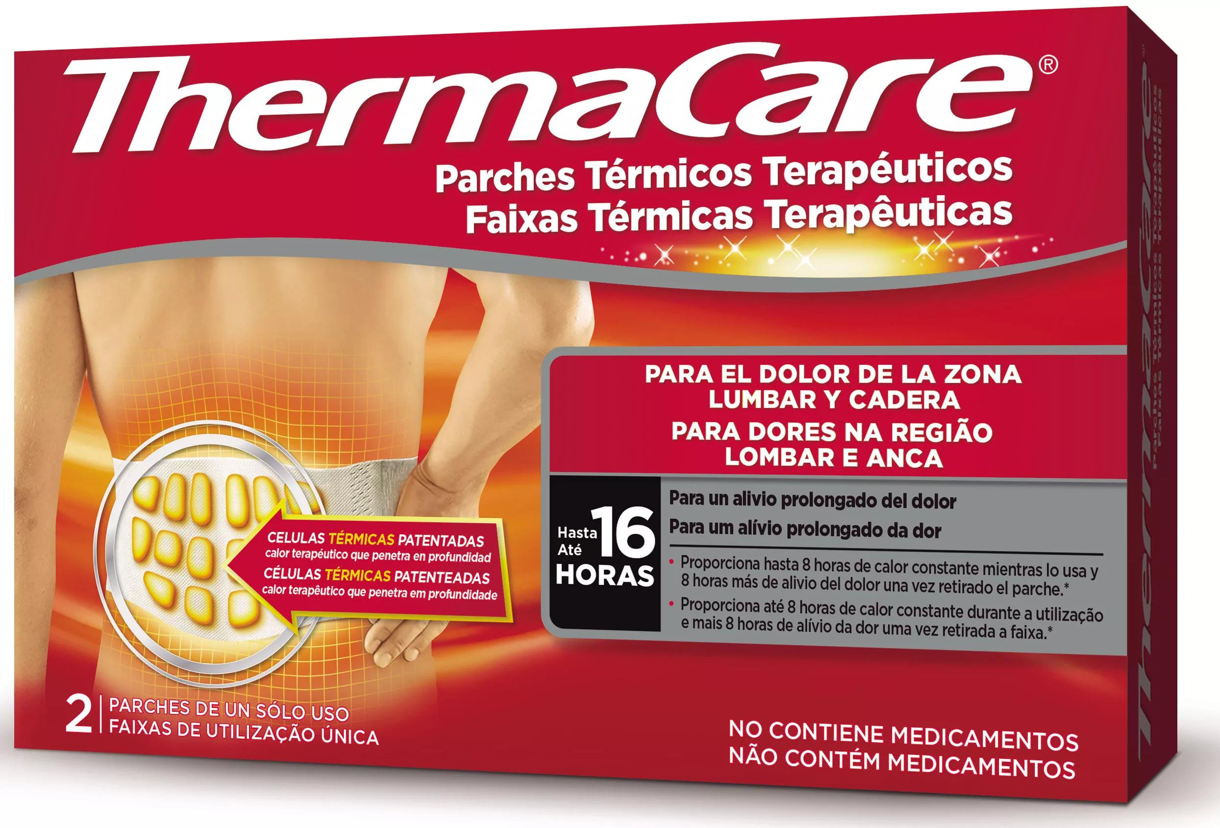 Thermacare Lumbar y Cadera 2 Parches para el dolor