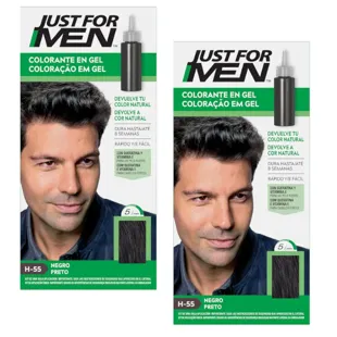 Shampoo colorante nero Just For Men (2 pezzi)
