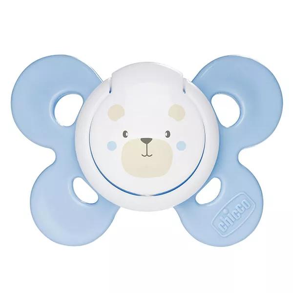 Chupete Chicco Physio Forma Comfort Silicona +0m Azul + Caja de Esterilización