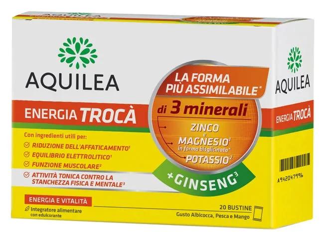 Aquilea Energia Trocà + Ginseng Integratore Sali Minerali 20 Bustine