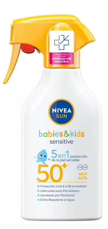Sonnenspray Kinder Sensitive schützt und spielt SPF50+ Nivea Sun 300ml