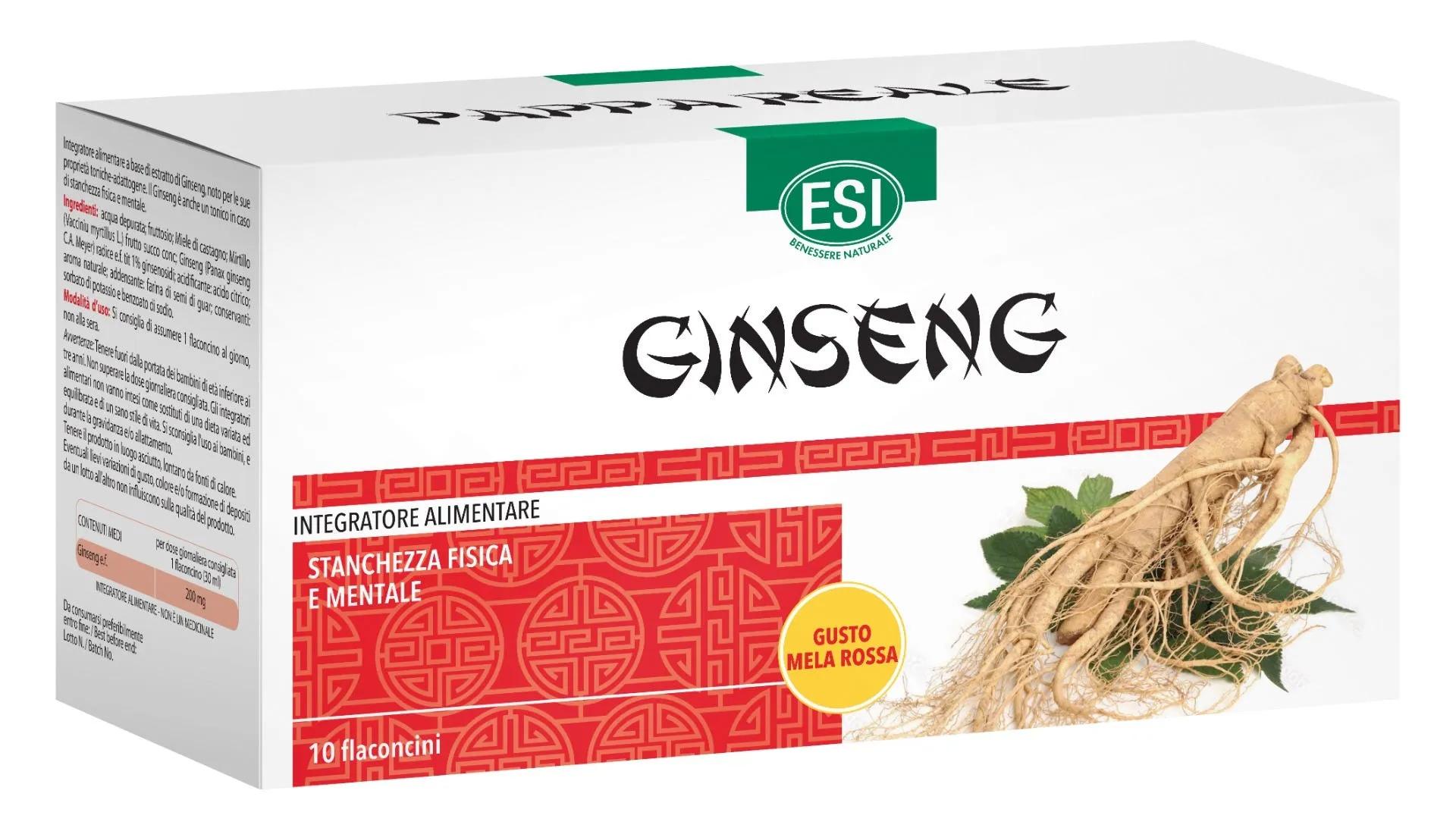 Esi Ginseng Integratore per la Stanchezza 10 Flaconcini