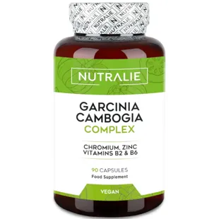 Nutralie Garcinia Cambogia con B2 + B6 + Cromo y Zinc Quemagrasas 90 Cápsulas