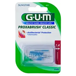 Gum Brossette Interdentaire Proxabrush Classic 1,4mm 8 unités 