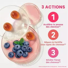 Santarome Bio - Sublimes Cheveux Bio - Beauté & Pousse du cheveu - 60 gummies