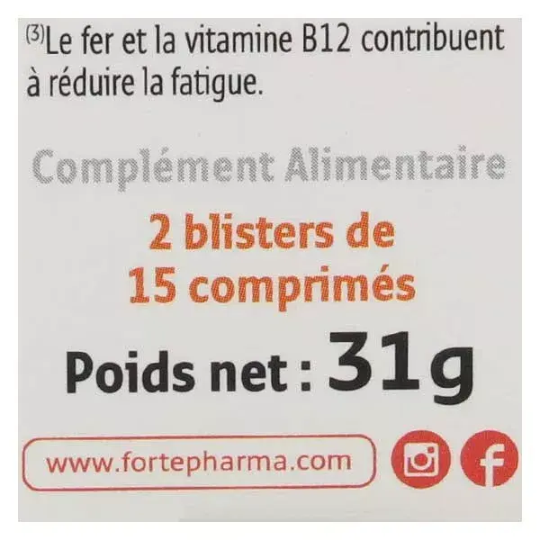 Forté Pharma Multivit' 4G Defenses 30 Tablets