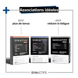 Aragan - Synactifs - Somactifs® - Sommeil - Mélatonine, Magnésium - 30 gélules