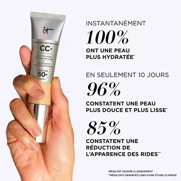 IT Cosmetics Fond de Teint Your Skin But Better CC+ Crème Correctrice SPF50+ Neutral Medium 32ml