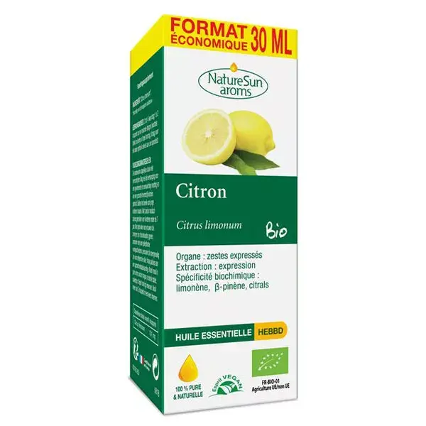 NatureSun Aroms Organic Lemon Essential Oil 30ml 