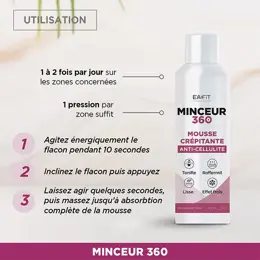 Eafit Minceur 360 - Mousse crépitante - Anti-cellulite - Tonifie la peau