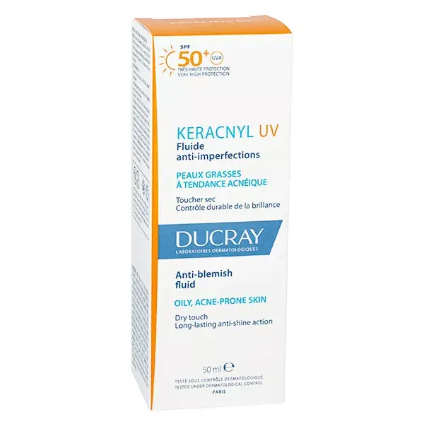 Ducray Keracnyl UV Fluide Anti-Imperfections SPF50+ 50ml