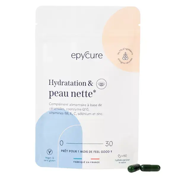 Epycure Peau Cure Hydratation & Peau Nette Beauté et Santé de la Peau 60 gélules