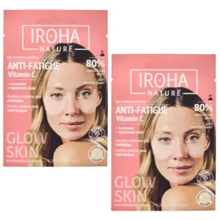 Iroha Nature Anti-Fatigue Eye Patches Vitamin C 2 Pairs