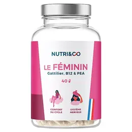 Nutri&Co Le Féminin Syndrome Prémenstruel Confort du Cycle 40 gélules