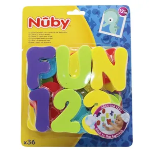Nuby Lettre et Chiffres de Bain 12mois+