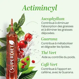 Superdiet Actimincyl Bio Brûle Graisse 20 ampoules