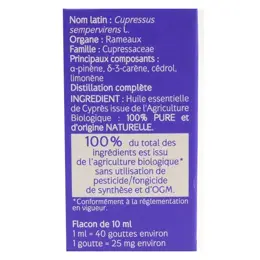 Naturactive Huile Essentielle Bio Cyprès 10ml