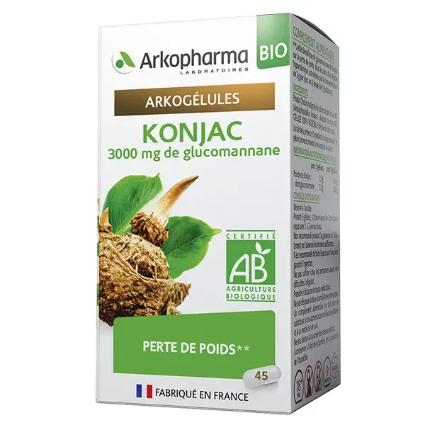 Arkopharma Arkogélules Konjac Bio 45 comprimidos
