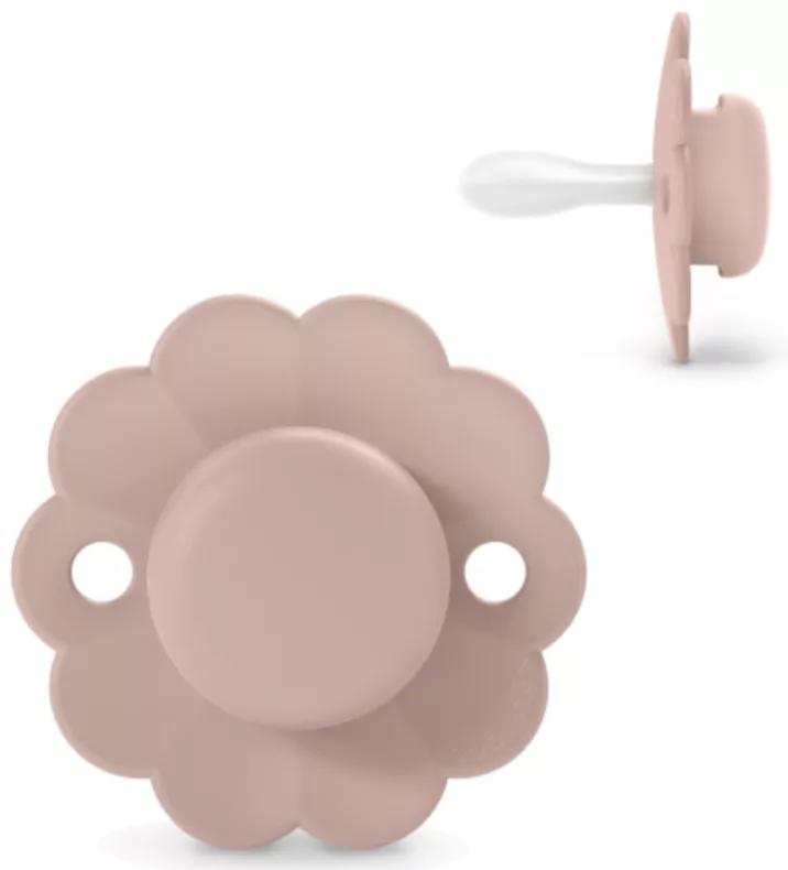 Suavinex Wonder Pale Mauve Fopspeen Fysiologische Siliconen Speen SX Pro Plat en Flexibel 6-18m
