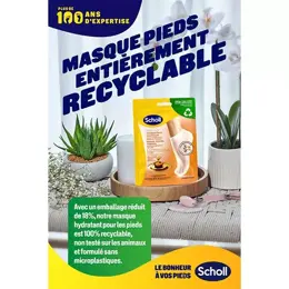 Scholl Masque Pieds Nourrissant au Miel de Manuka - 1 paire