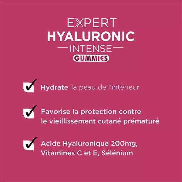 Forté Pharma Expert Hyaluronic Intense Gummies Acide Hyaluronique 45 gummies