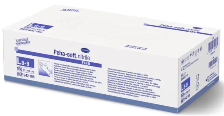 Hartmann Peha-Soft White Nitrile Gloves Size L 100 units