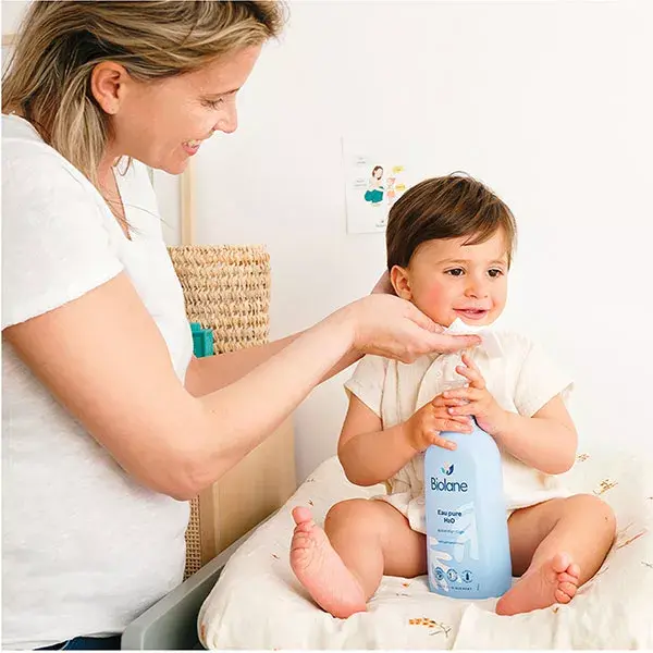 Biolane - Pure H2O Water - Cleanser For Face, Body & Baby Diaper - 750ml