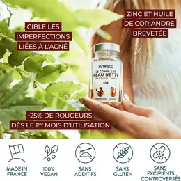 Nutri&Co Complexe Peau Nette Cible Imperfections et Acné Vegan 60 gélules