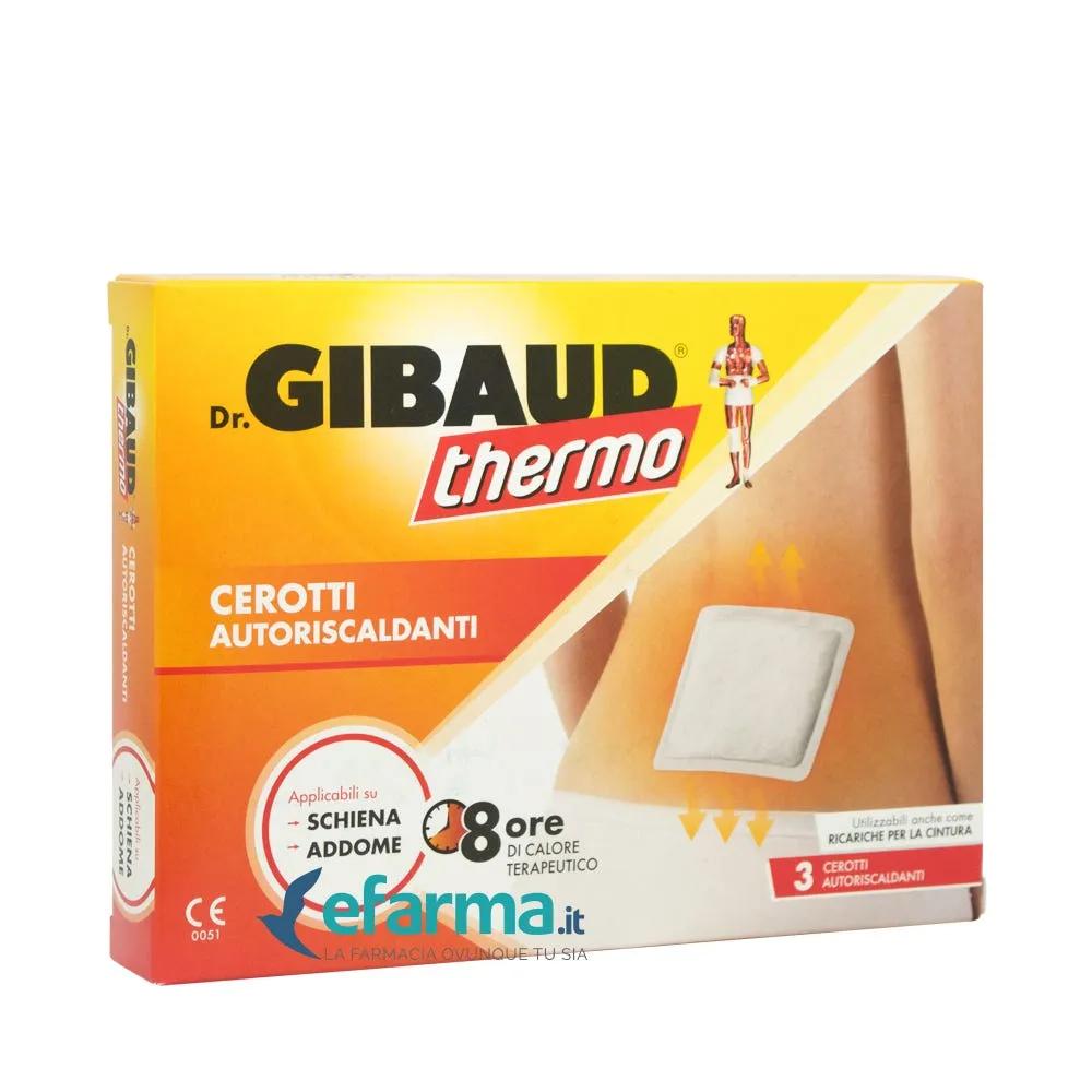 Dr. Gibaud Thermo Cerotto Autoriscaldante Schiena Addome 3 Pezzi