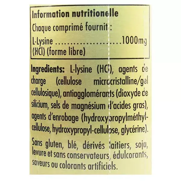 Solgar L-Lisina 50 Comprimidos 1000 mg