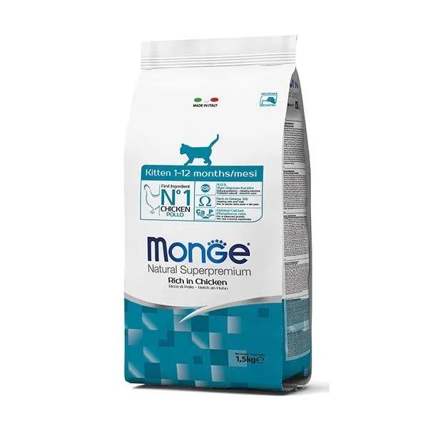 Monge Kitten Ricco Di Pollo Cibo Secco Gatti Cuccioli 1-12 Mesi Sacco 400G