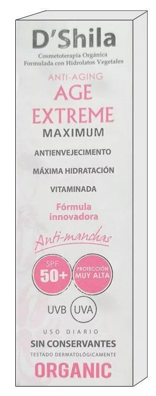 D'Shila Crema Antiedad y Antimanchas SPF50+ 60 ml