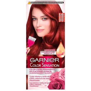 Garnier Color Sensation Tinte Tono 6.60 Rojo Intenso