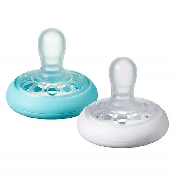 Tommee Tippee Sucette Closer to Nature 0-6m Bleue Blanche Lot de 2