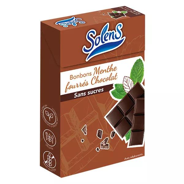 Solens Bonbons Menthe Fourrés Chocolat Boite 50g