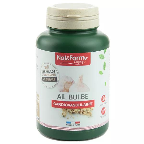 NAT y forma 200 cápsulas de bulbo de ajo