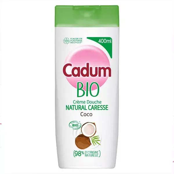 Cadum Natural Caresse Crème De Douche Coco Bio 400ml