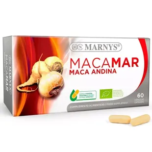 Macamar Maca rouge andine et noir BIO Marnys 60 gels végétaux