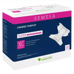 Marque Verte Semesa Change Complet Adulte Nuit Super Taille XL 20 unités